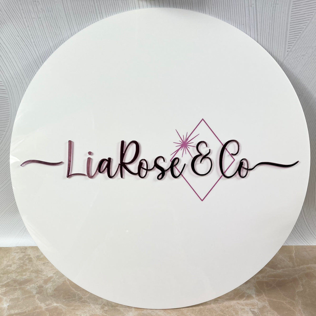 round business sign