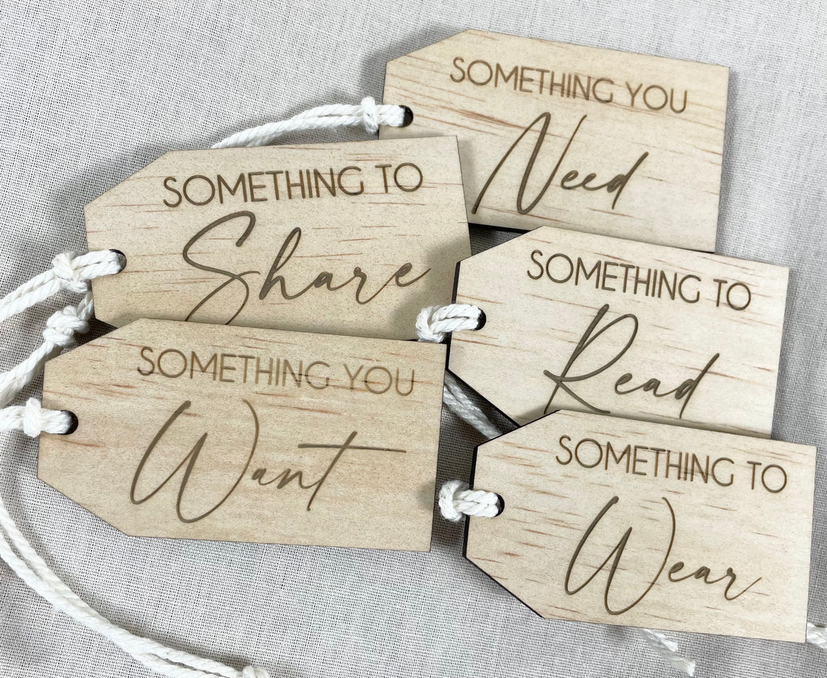 &#39;Something&#39; gift tag set