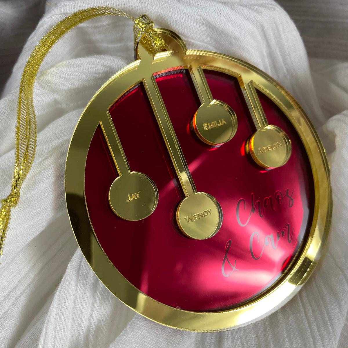 Family tree Christmas bauble