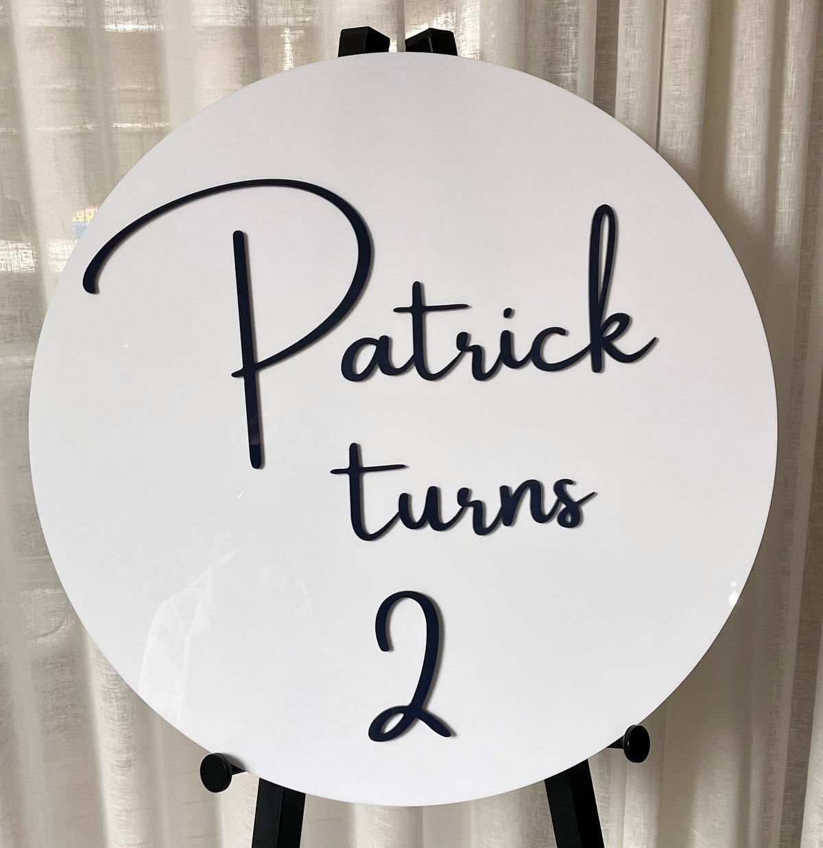 birthday event sign