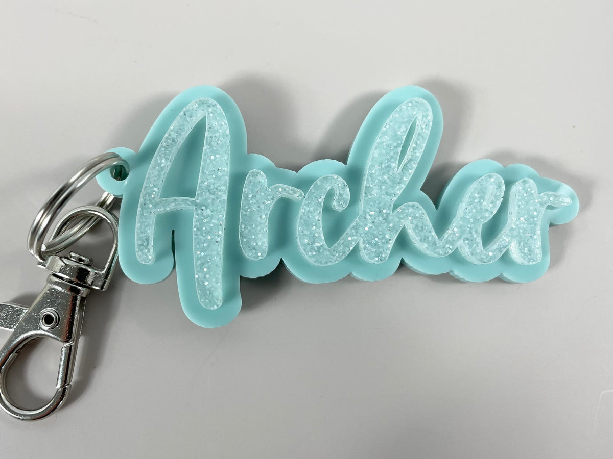 layered bag tag 
