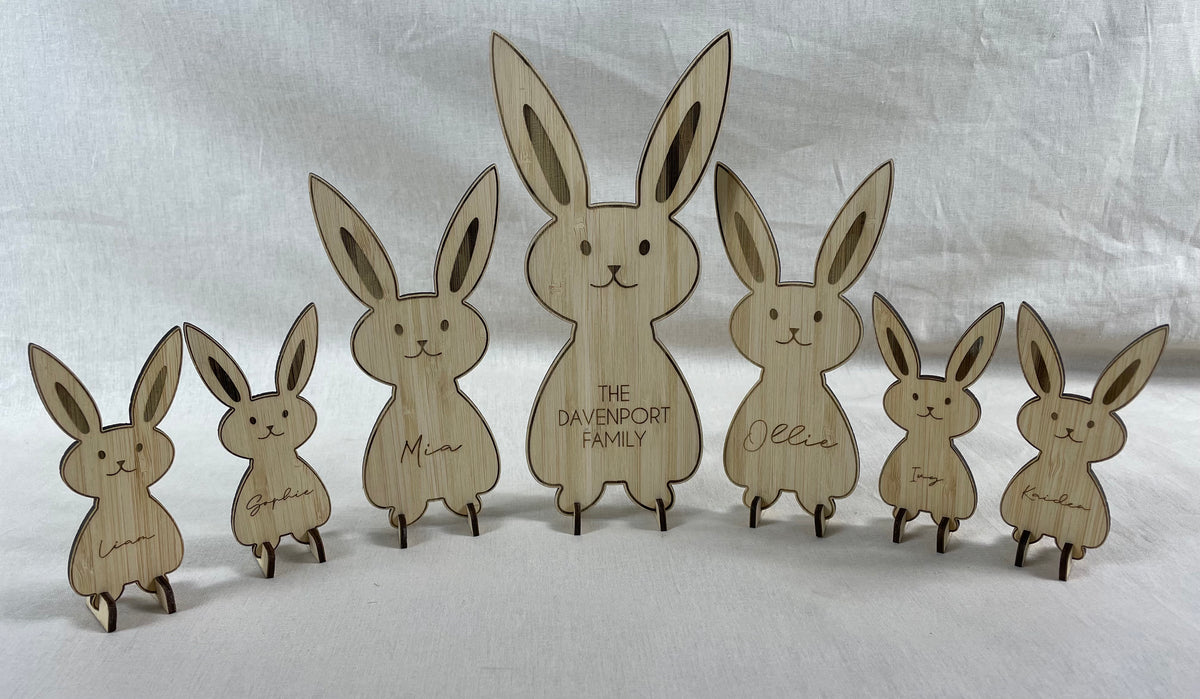 personalised family bunnies