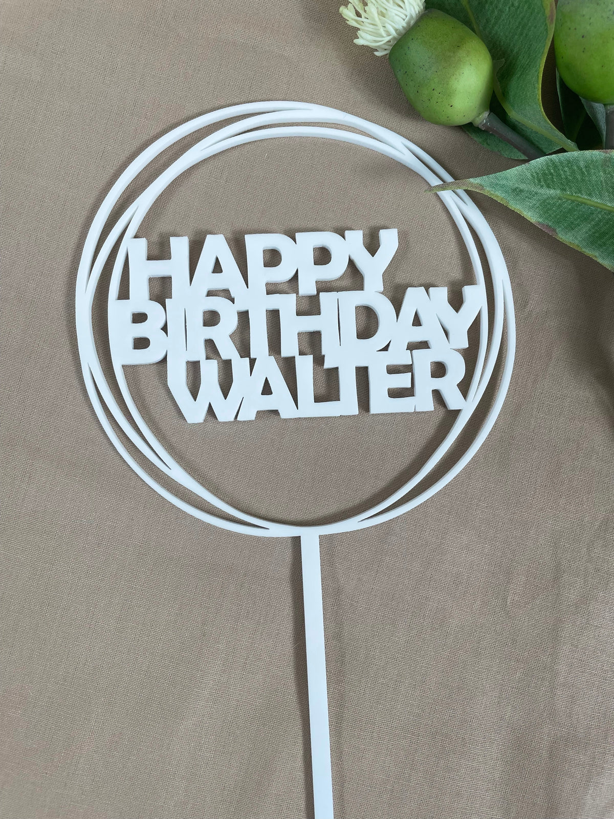 acrylic cake toppers