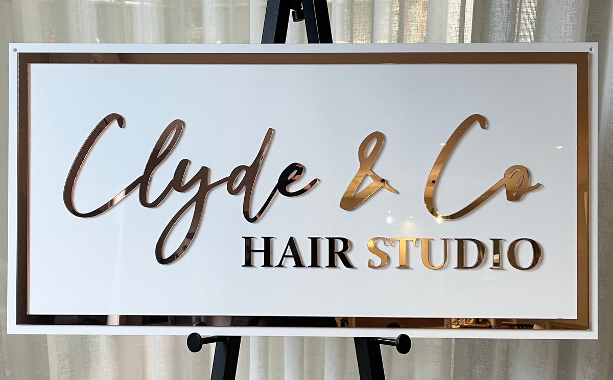 hairdressing business sign