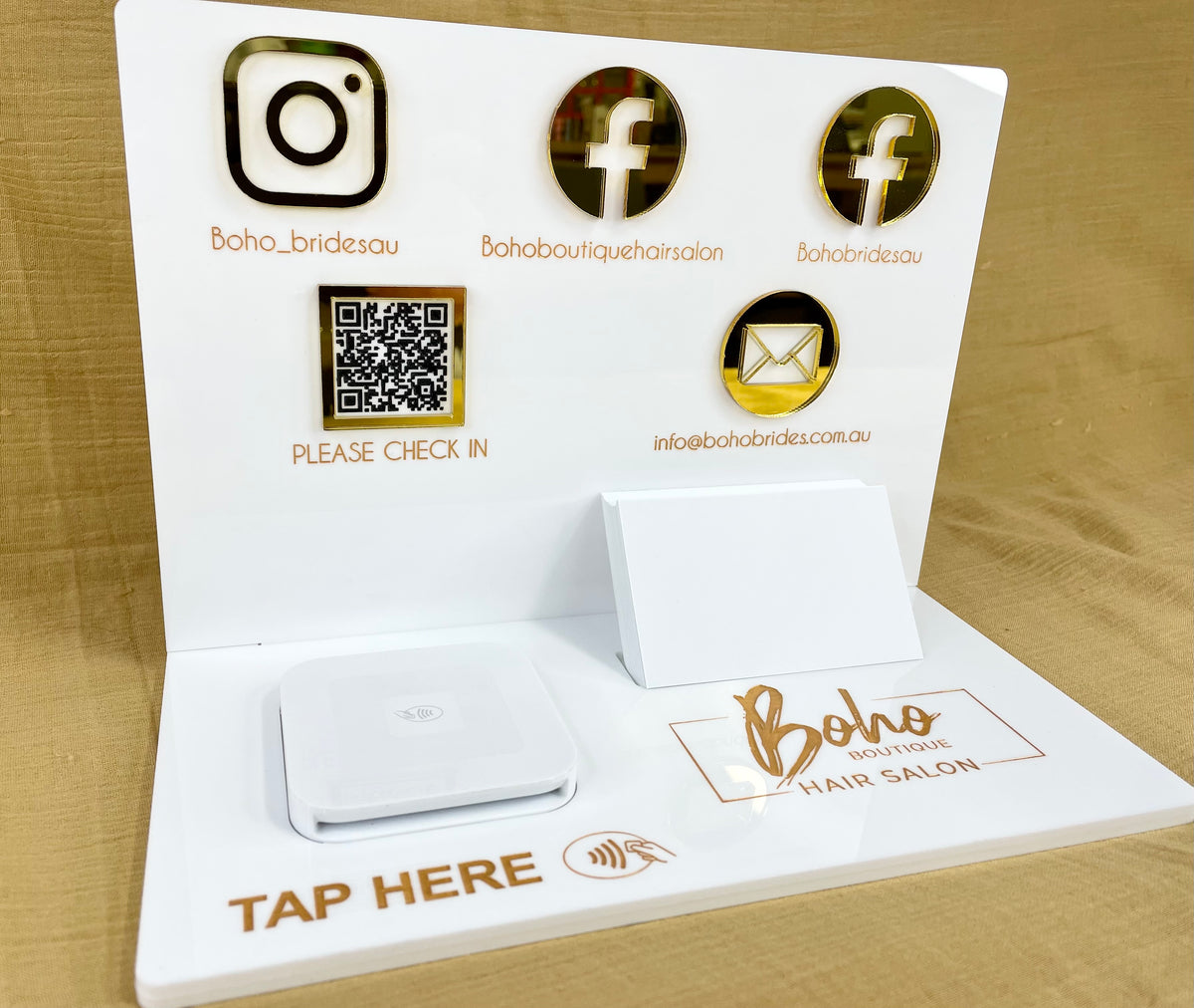 Social media signs for business