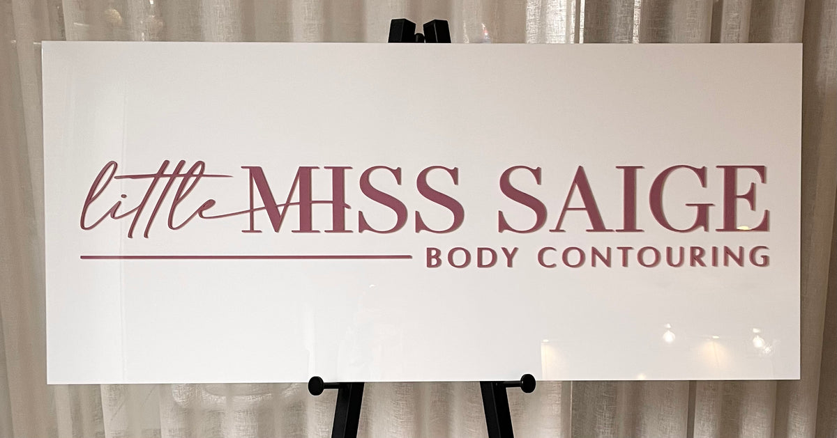 Rectangle business signs | Business signs Melbourne - Laser Edge ...