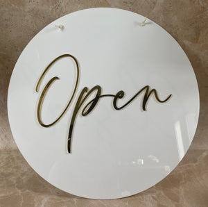 Open/closed sign | Custom open/closed sign - Laser Edge Designs ...