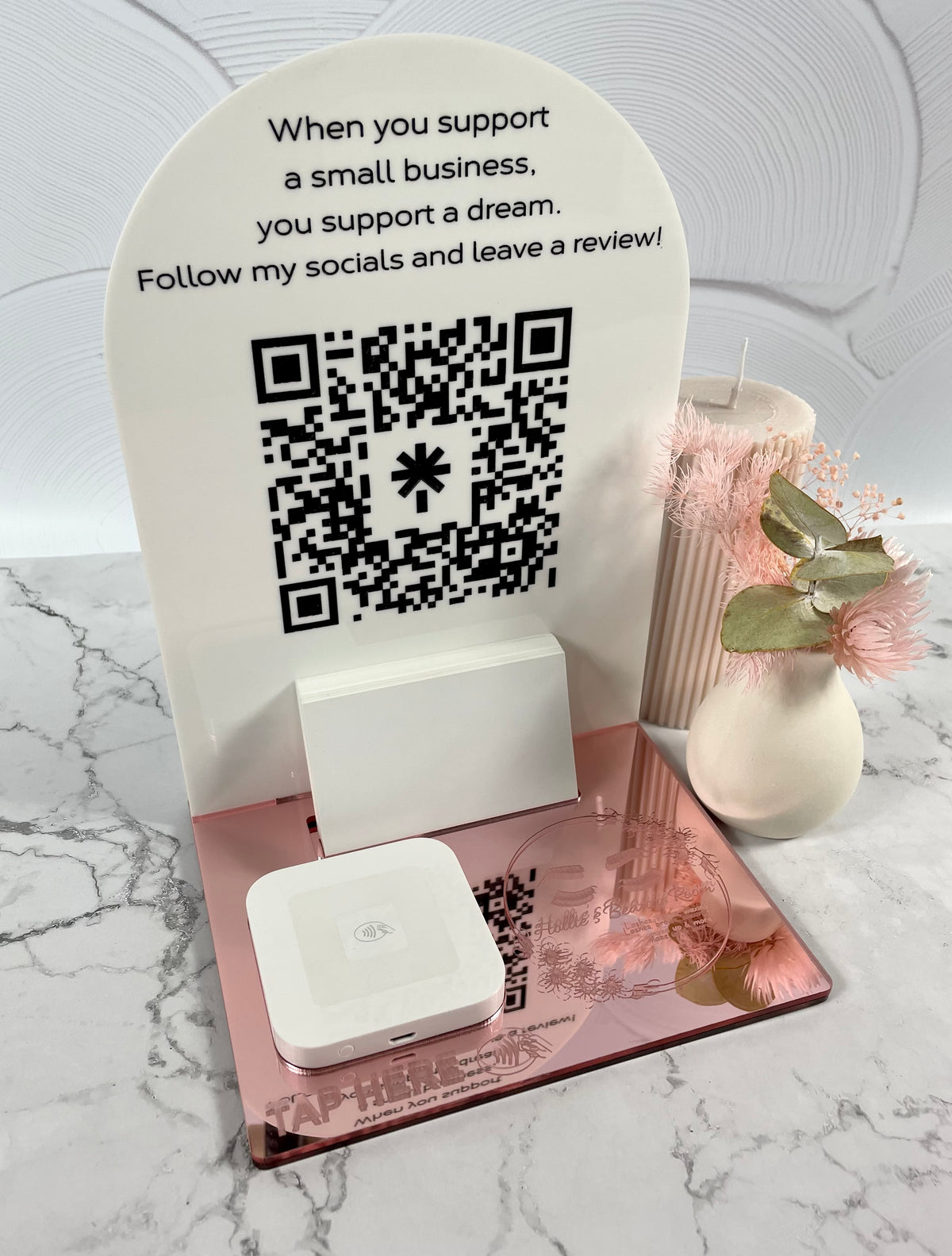 google review qr stand