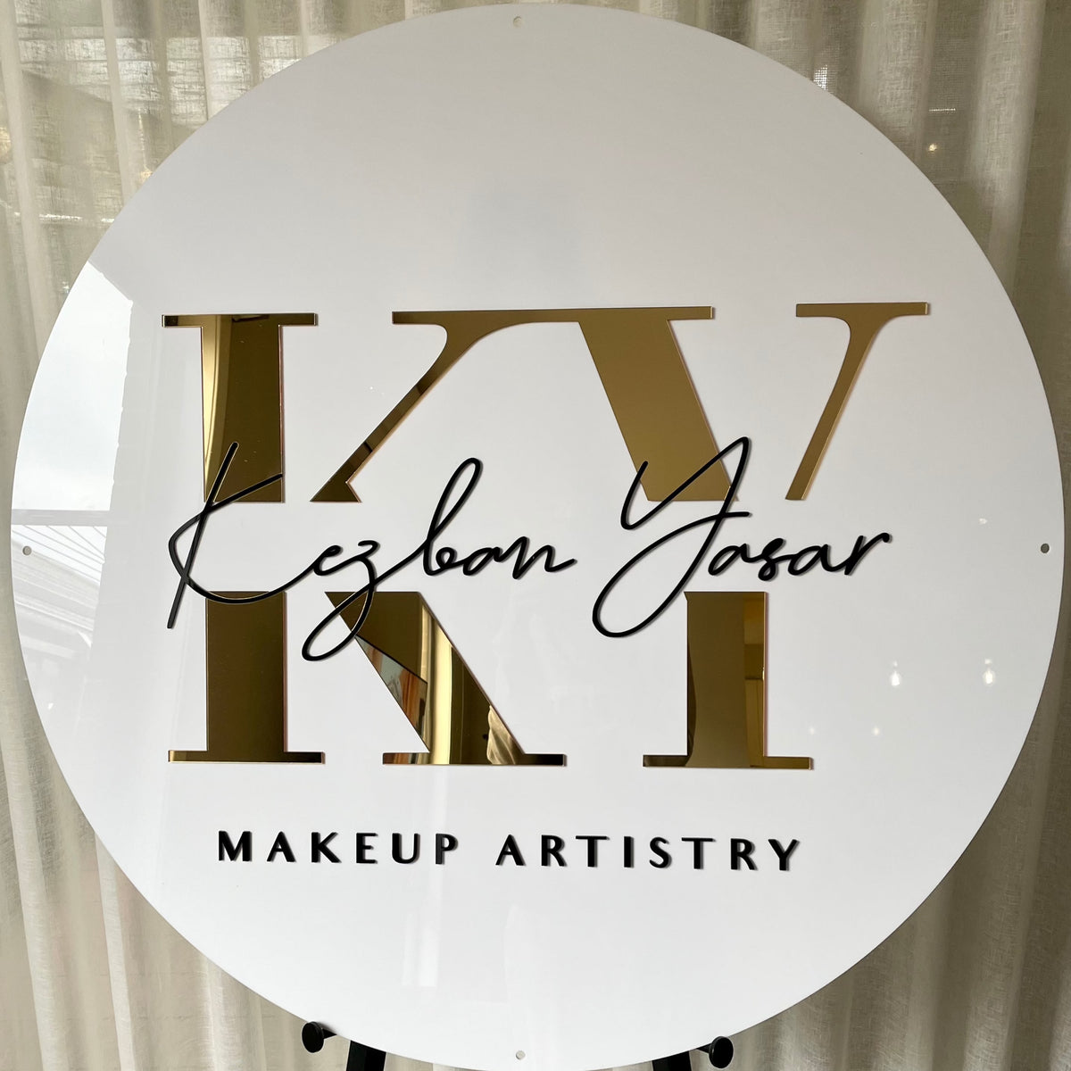 makeup business sign 