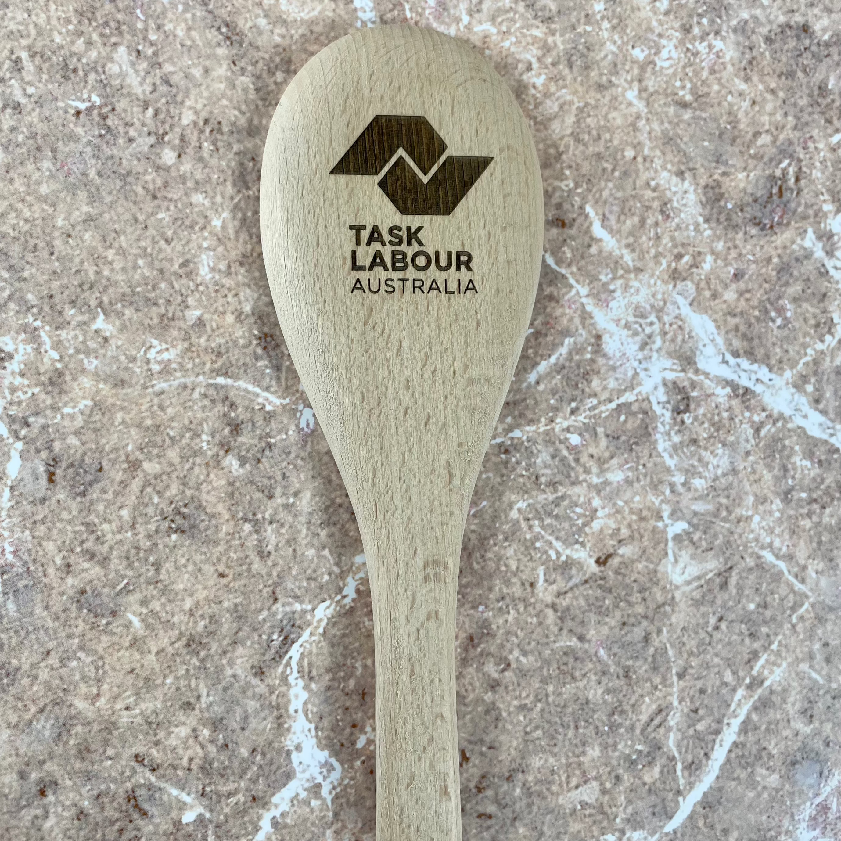 branded wooden spoon 