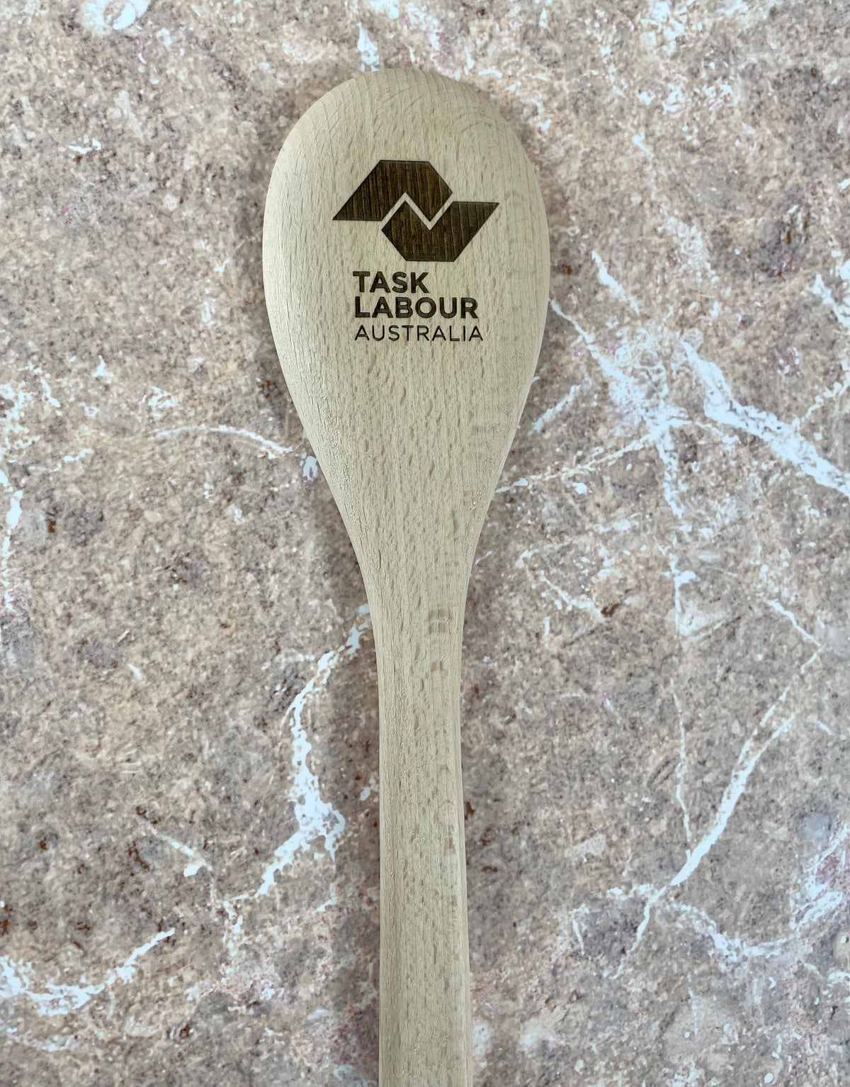 branded wooden spoon 