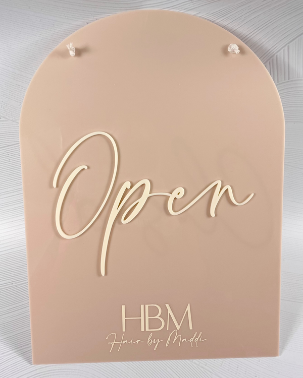 Open/closed sign | Custom open/closed sign - Laser Edge Designs ...