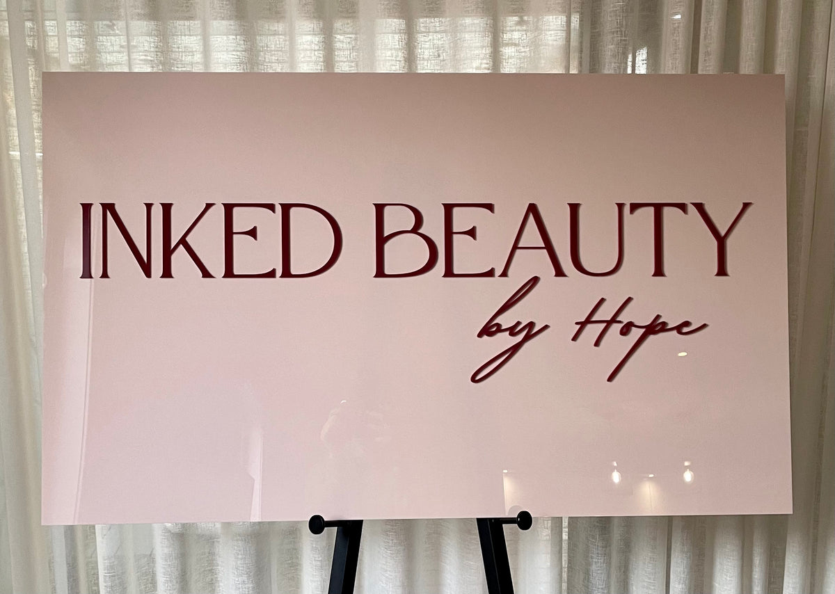 Rectangle business signs | Business signs Melbourne - Laser Edge ...