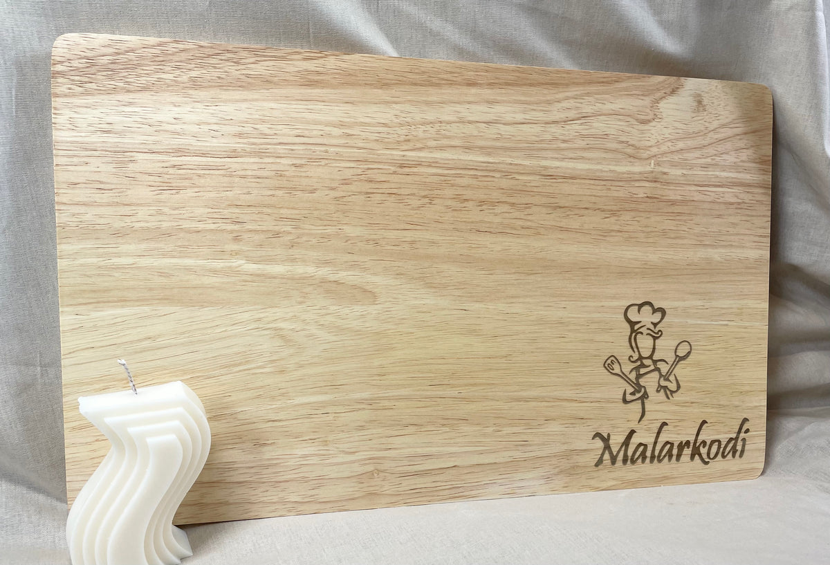 personlaised chef chopping board