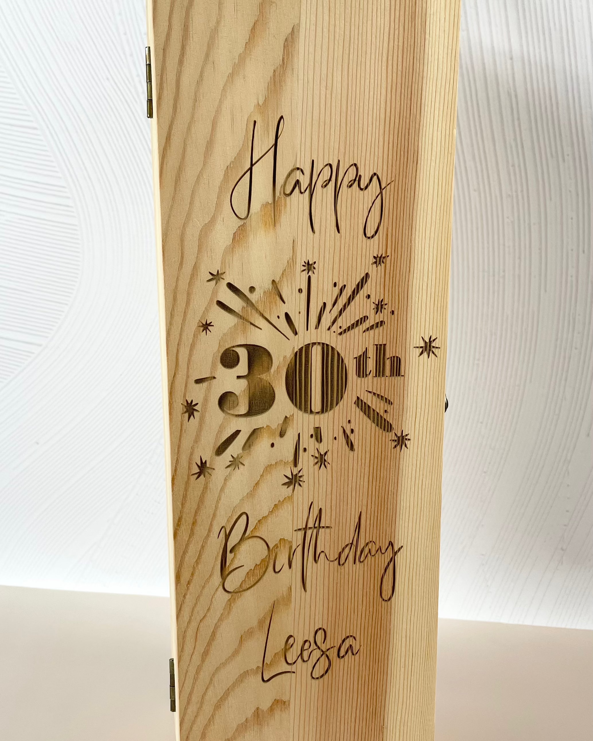 engraved wine box