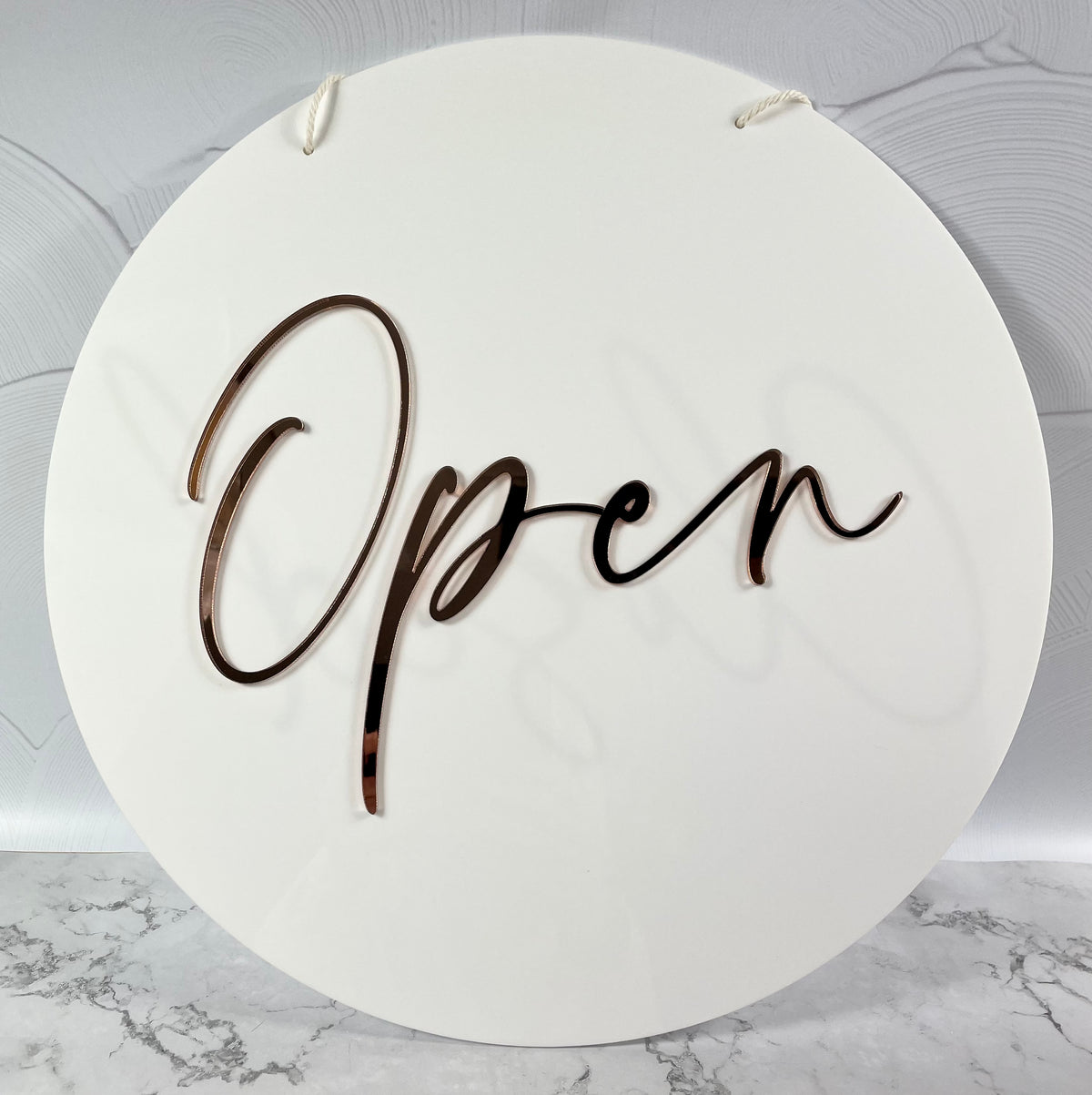 white open and closed sign