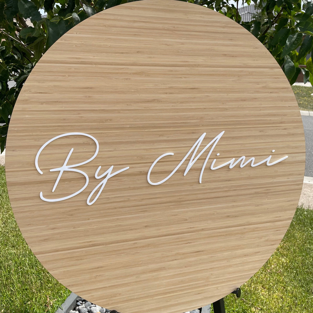 bamboo business sign