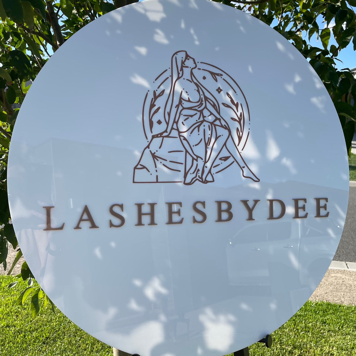 lash extensions business signs