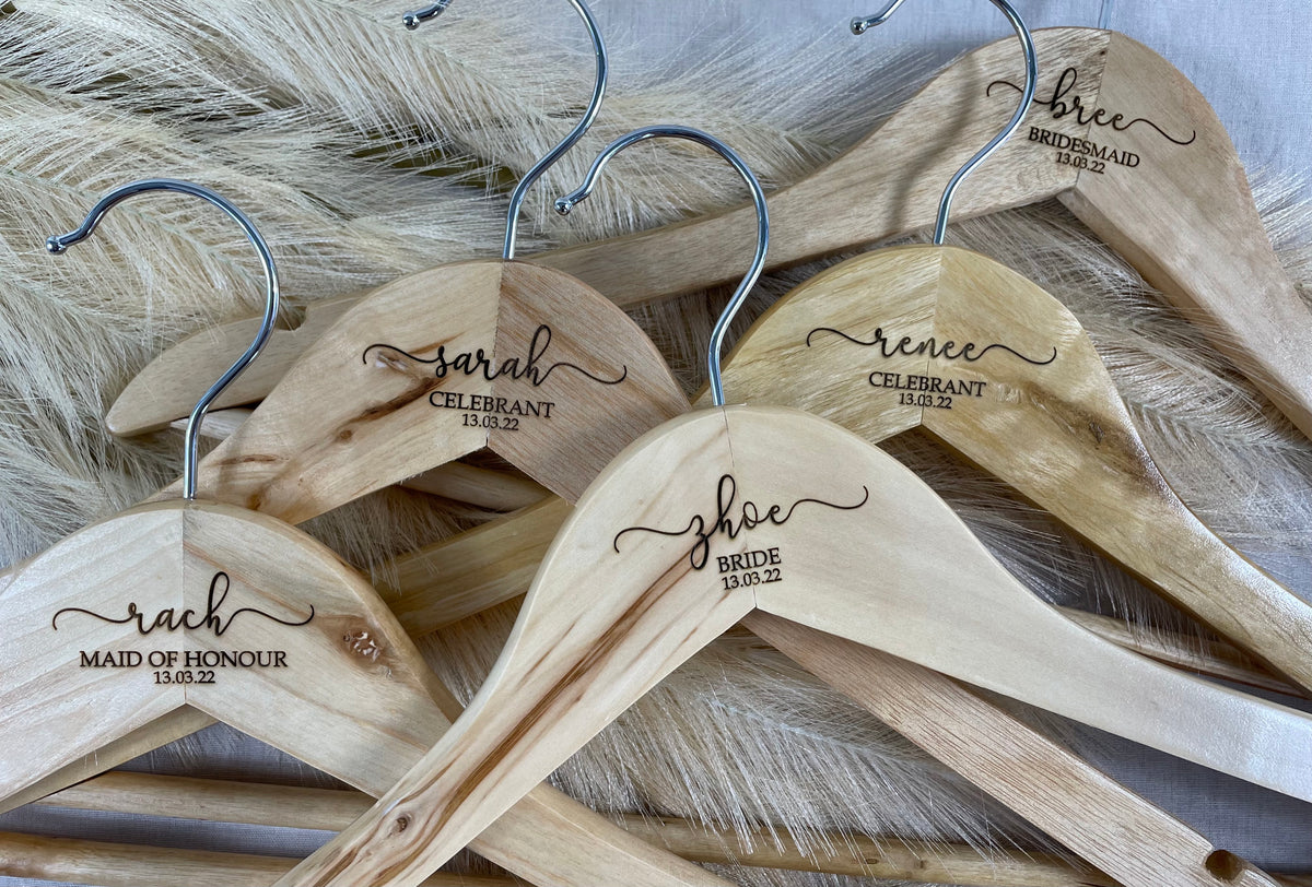 personalised wedding hangers melbourne