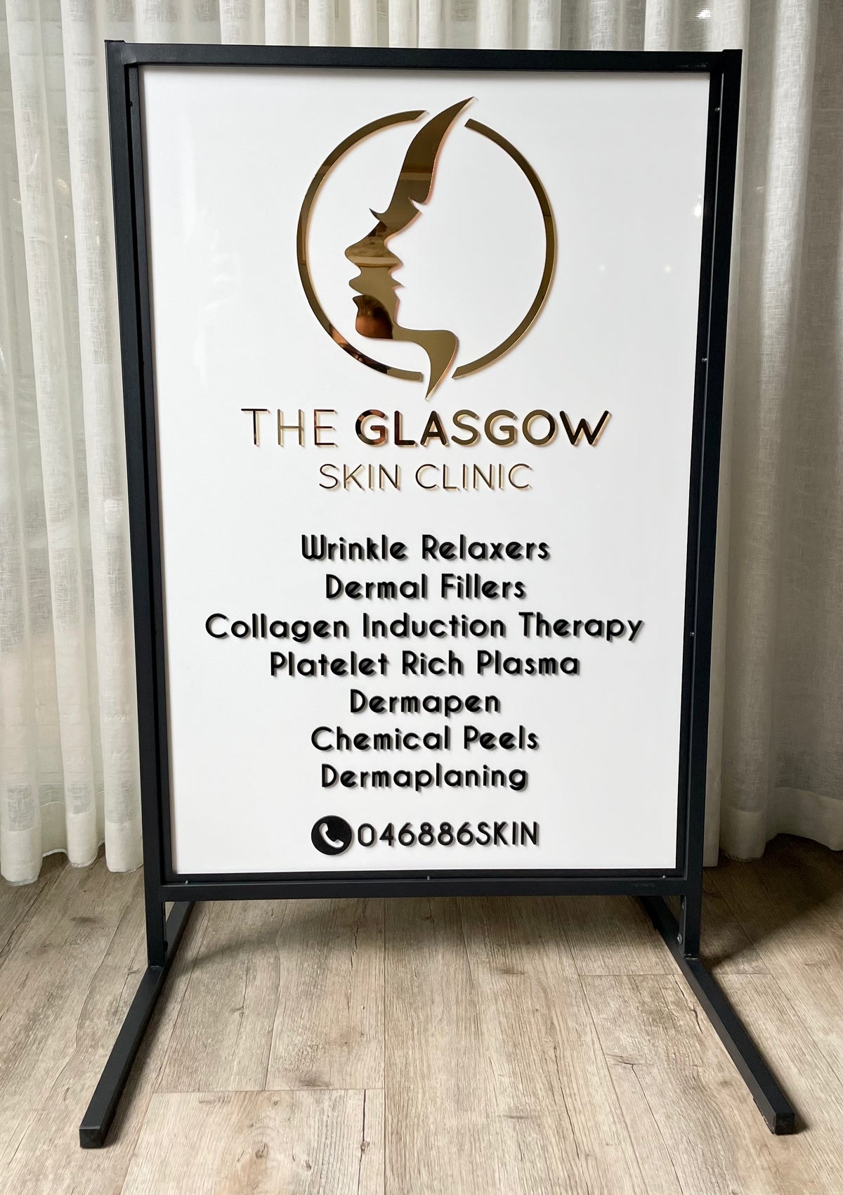 salon advertising board 