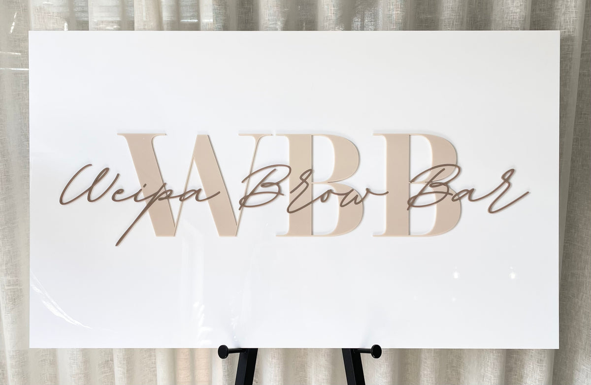 Rectangle business signs | Business signs Melbourne - Laser Edge ...