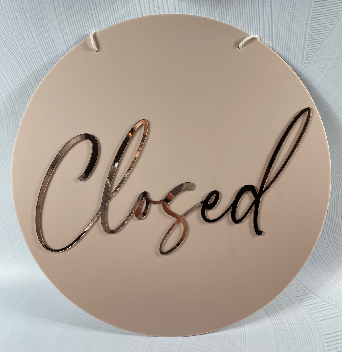 Open/closed sign (round)