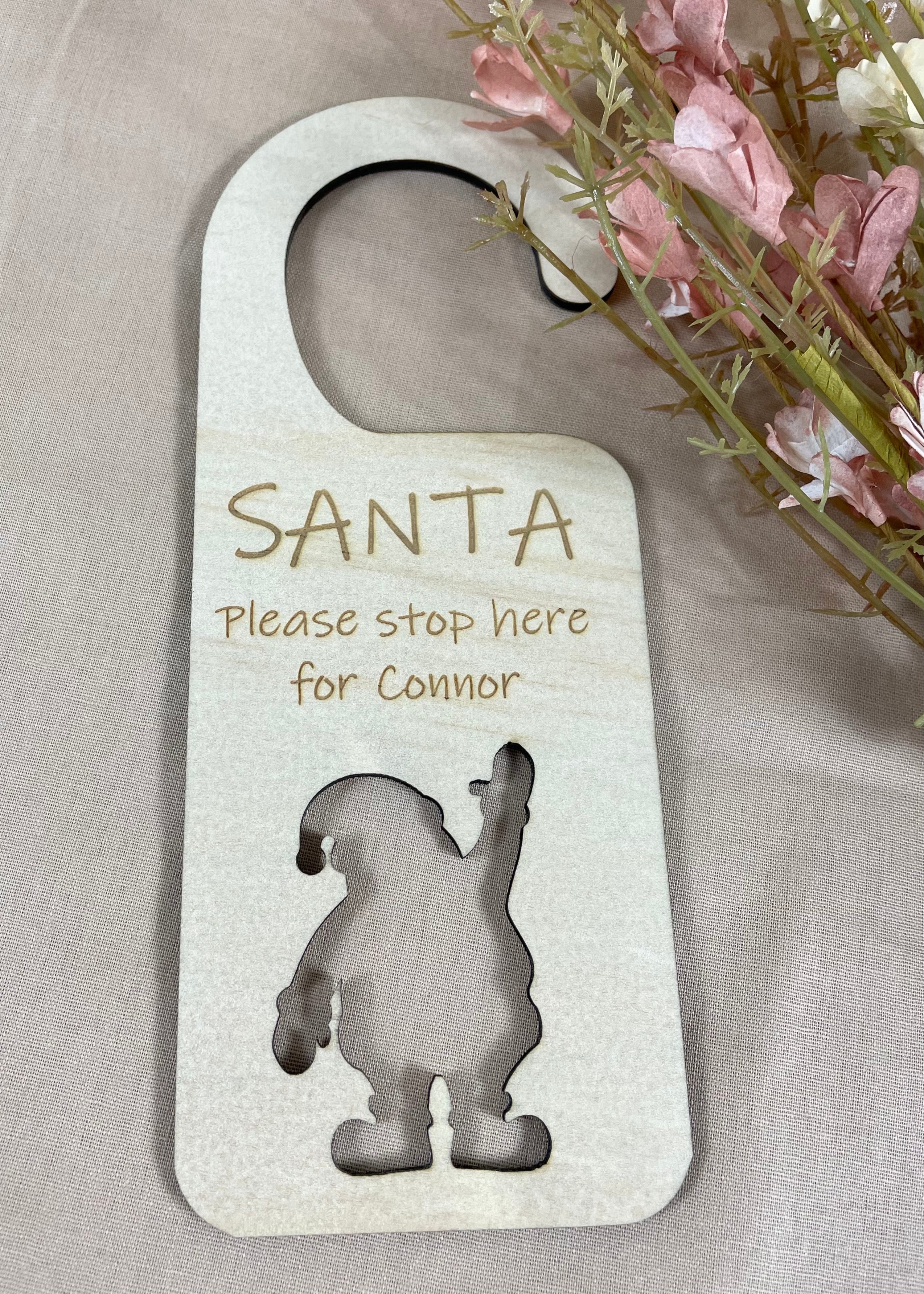 Santa door hanger