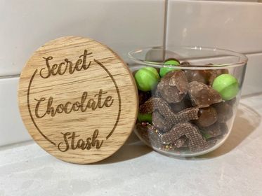 personalised engraved jar