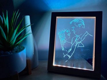 personalised led photo frame
