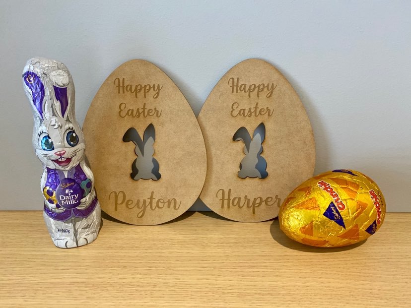 Personalised Easter egg plaque