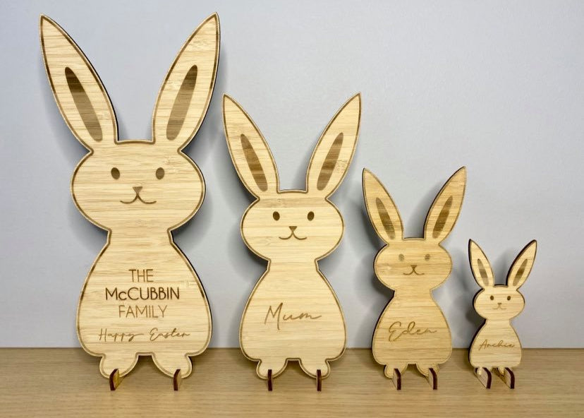 Personalised bunny family