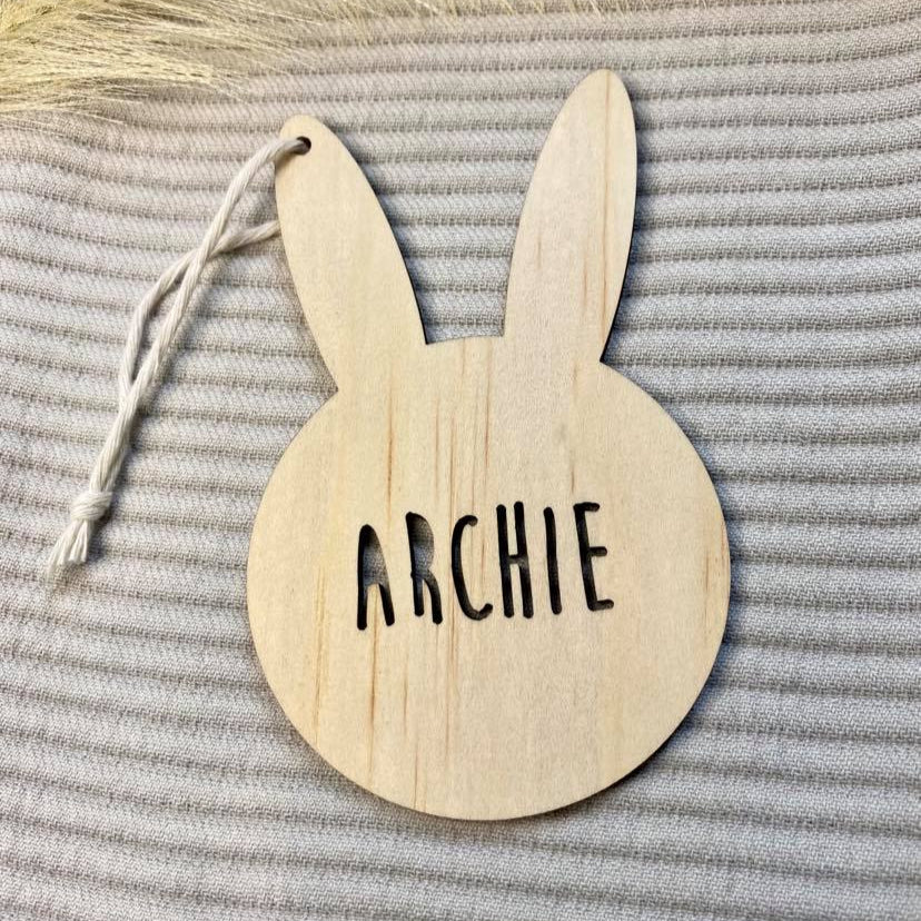 Personalised Easter gift tag