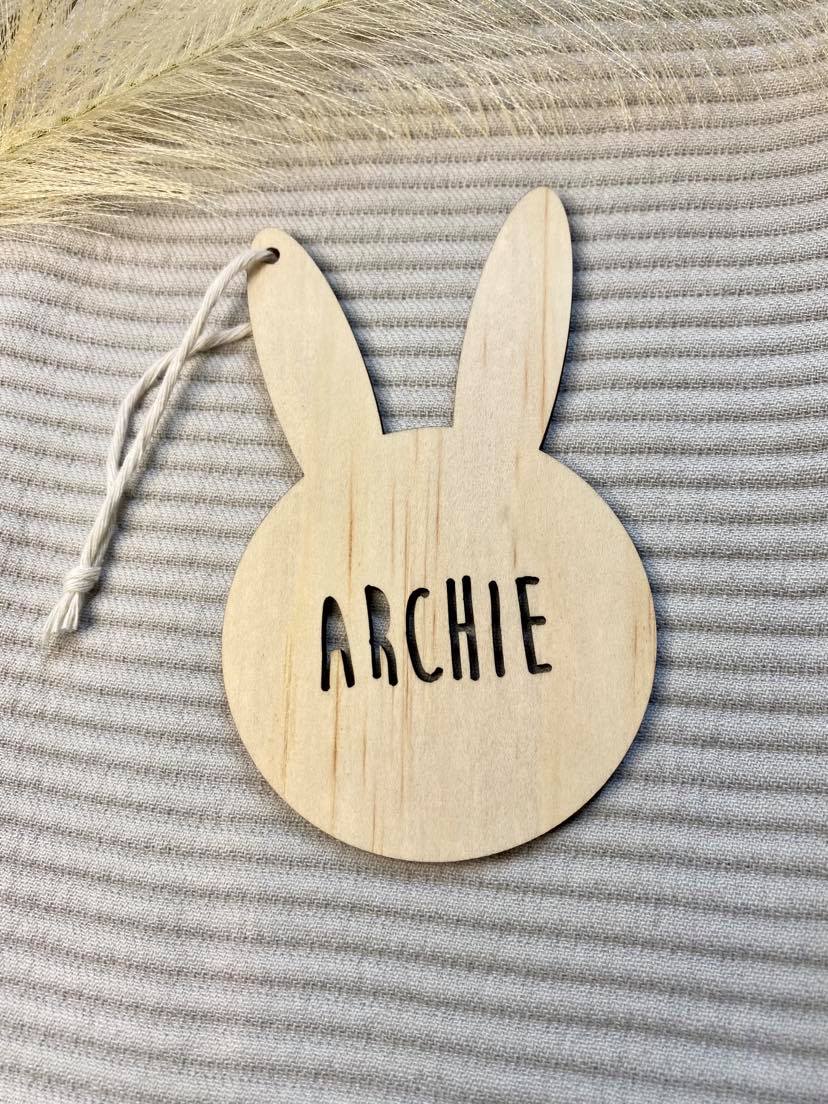 Personalised Easter gift tag