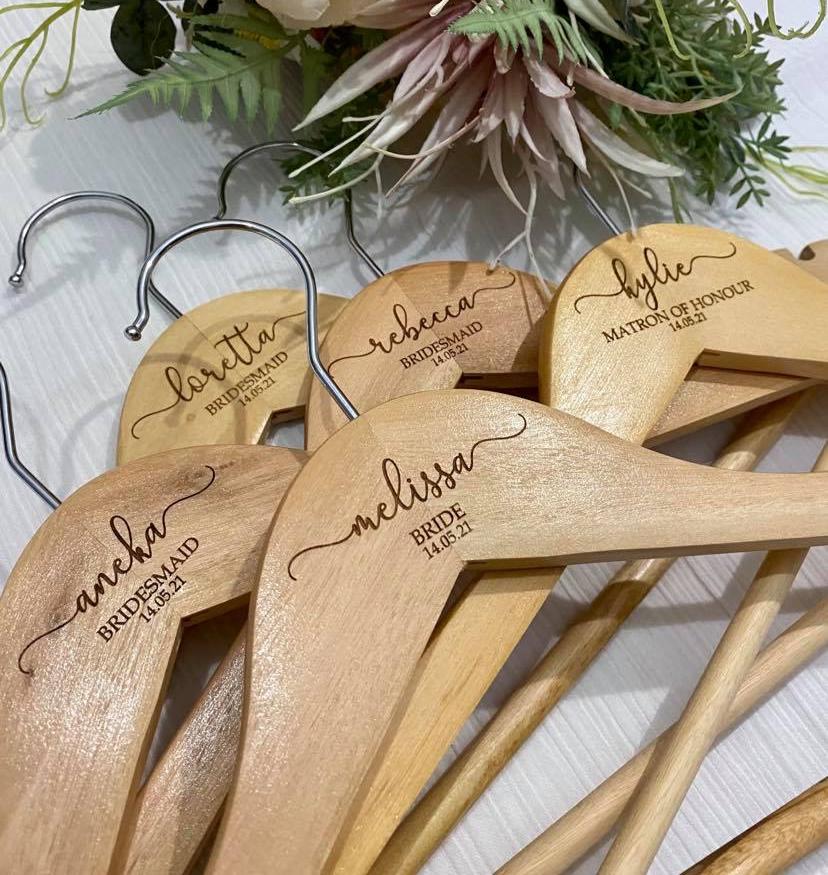 custom wedding hangers