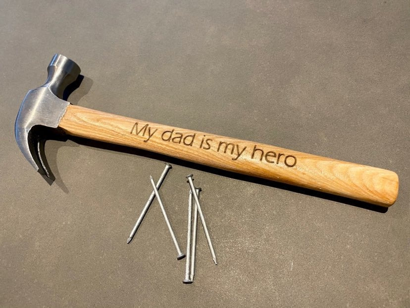 personalised fathers day hammer