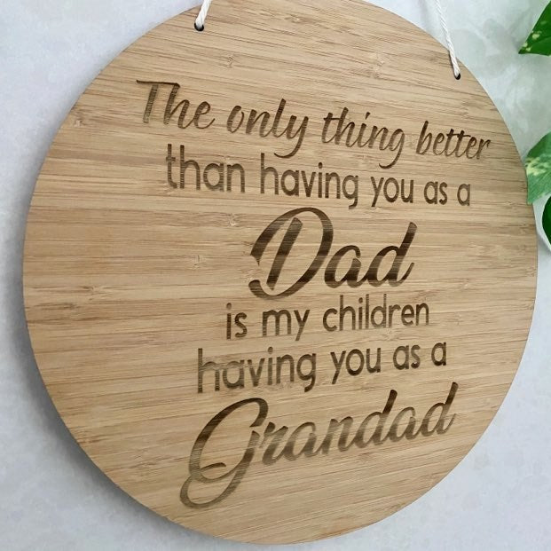 dad plaque