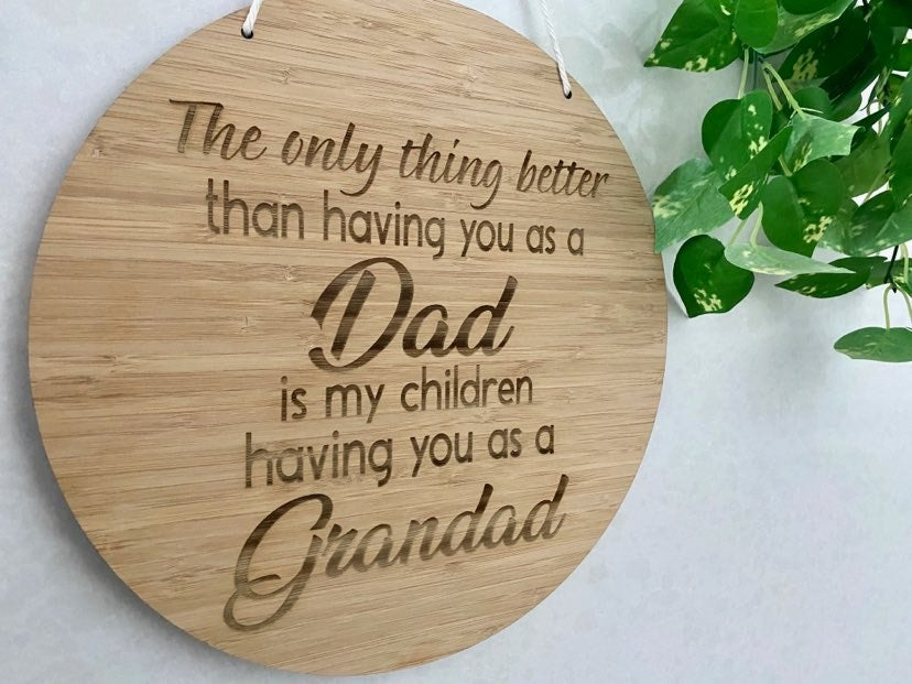 dad plaque