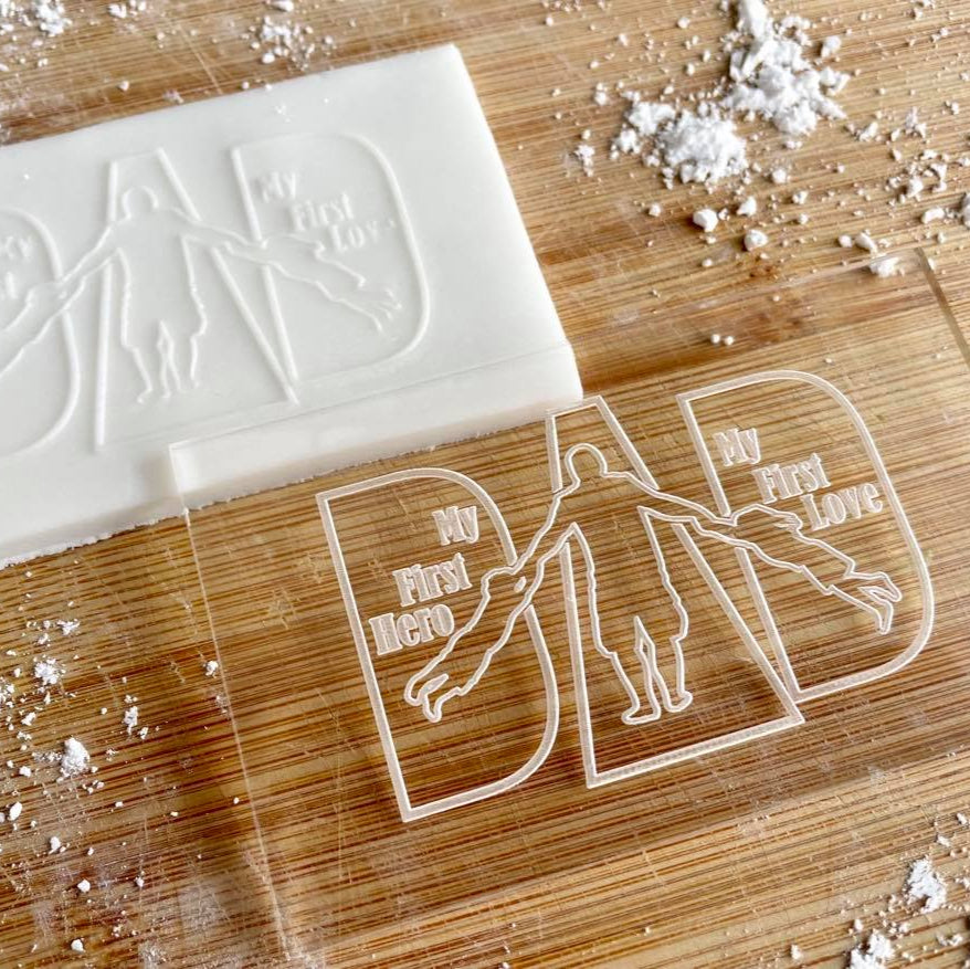 dad embosser cookie stamp