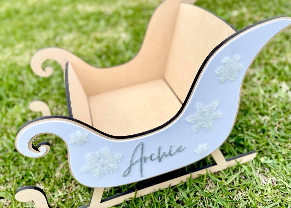 Personalised Christmas Sleigh | Custom Santa Sleigh Decoration