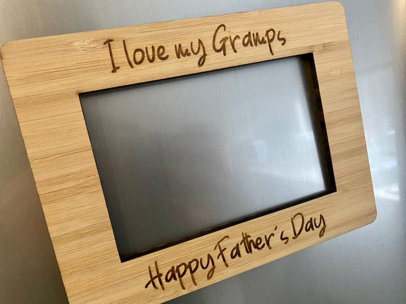 personalised fathers day fridge frame
