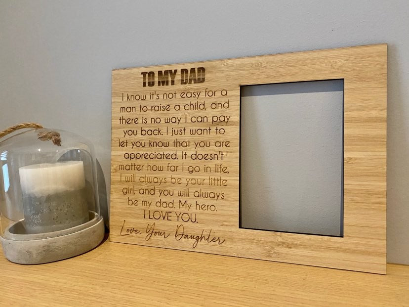 personalised fathers day frame