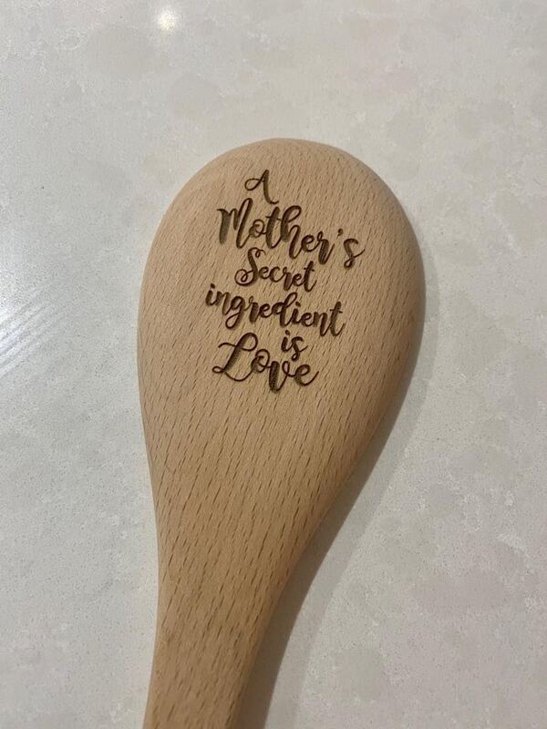 personalised wooden spoon 