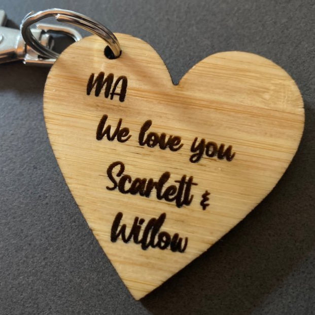 heart key ring