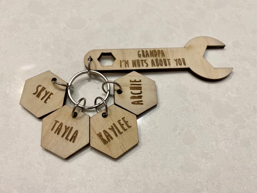 nuts about you key ring